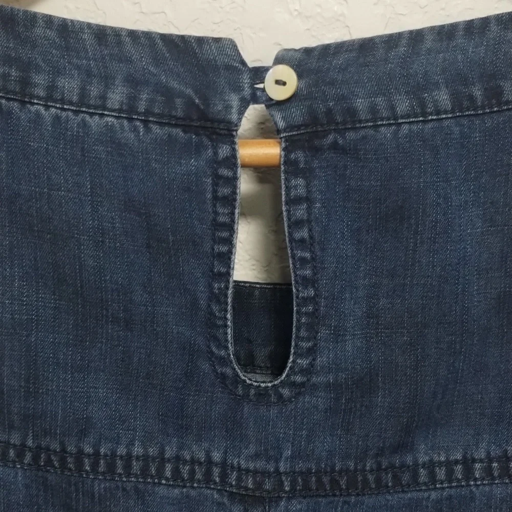 Soft Sorroundings Chambray Georgica Blouse - Picture 5 of 9